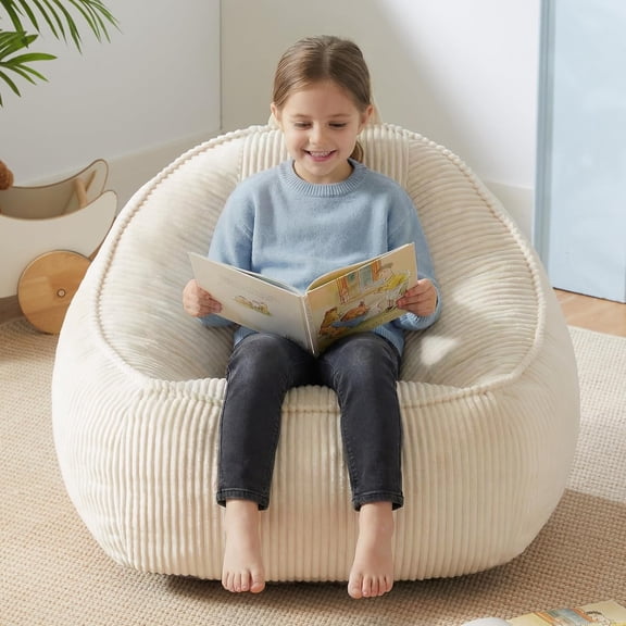 Kids Bean Bag Chair Small Beige