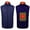 162 Blue, variant on Heated Vest, Men Winter Lightweight Warm Heated Vests Full Zip Stand Collar Soft Shell Heating Jackets Outdoor Hunting Vest