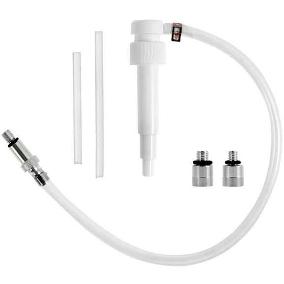 Lower Unit Gear Oil Pump for Standard Quart Bottles Marine Boat Engine Motor Refill Lube Tool with 3 Adapters 8cc Per Stroke Manual Pump Quick Refill Marine Lower Unit Gear Lube Pump