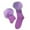 Purple, variant on Crew Socks for Women Fashion Warm Soft Solid Sport Socks Medium Length with Lace Trim for Home Womens Socks Black One Size