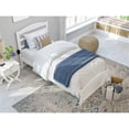 thumbnail image 1 of AFI Lit Simple en Bois Massif Warren avec Pied de Lit et Chargeur USB, Blanc, 1 of 12