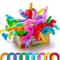 thumbnail image 1 of Juego de 36 juguetes sensoriales con forma de tubo pop de JOYIN, 9 colores, 1 of 9