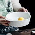 thumbnail image 3 of Baking Dish Ceramic Amphora Baking Dish Irregular Round Dish Household Deep Dish Vegetable Bowl Western Spaghetti Baking Bowl, 3 of 4