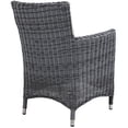 thumbnail image 4 of Mod Rattan Outdoor Patio Dining Chair - Beige, 4 of 4