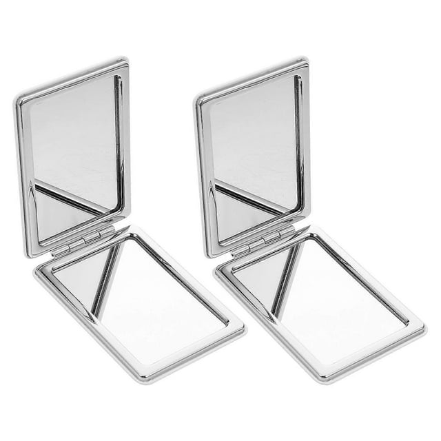 Portable Cosmetic Mirror Ideal for Travel, with Foldable Design and Stylish Cover