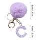 thumbnail image 1 of Decoración del hogar, decoración de habitaciones, decoración de paredes, colgante de bola de terciopelo morado de 26 letras, llavero con colgante de letra, mochila, colgante pequeño, regalo de vacacio, 1 of 6