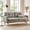 Gray, variant on Ebello 2-Seater Sofa with Detachable Back Cushion, Fabric Upholstered Loveseat with Soft Seat Cushion for Living Room, Apartment, Office – 3 Colors (Beige)