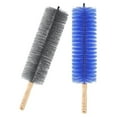 thumbnail image 2 of Dusting Fan Cleaner Brush Ergonomic Handle Home Cleaning Gray 2Pcs, 2 of 5