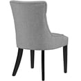 thumbnail image 4 of Silla auxiliar de comedor Modway Regent tapizada en gris claro, 4 of 5