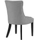 thumbnail image 4 of Silla auxiliar de comedor Modway Regent tapizada en gris claro, 4 of 5