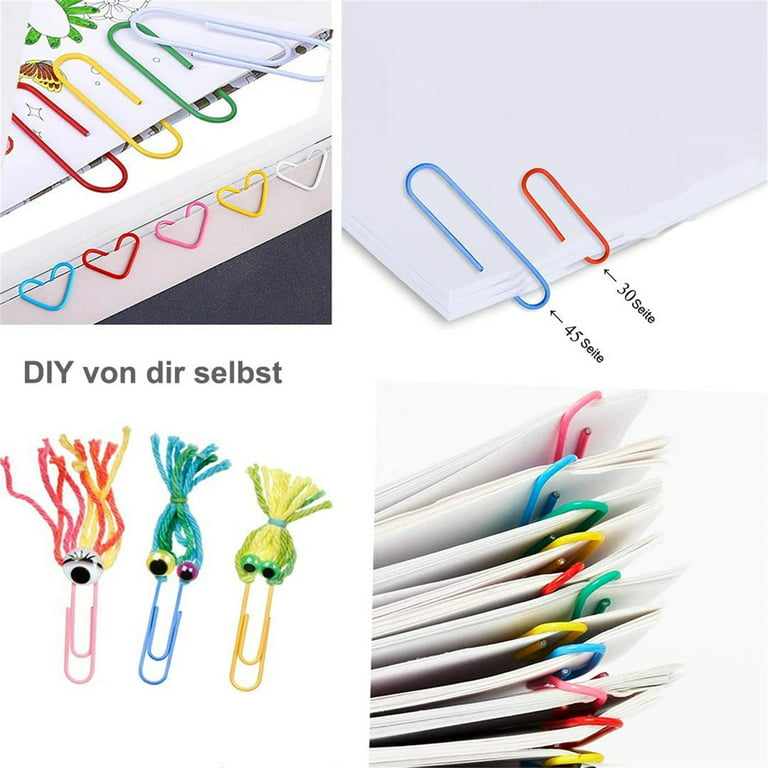Paper Clips, 100PCS Jumbo Paper Clips Colored, 2 Inch Paper Clip, Large  Coated Paper Clips Non Skid, Suitable for Office School Document Organizing  and Daily DIY Use(Mix Color ) 