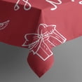 thumbnail image 4 of Merry Christmas Table Cloth Waterproof Spillproof Tablecolths Table Covers Christmas Snowman Tablecloth for Christmas Birthday Wedding Graduation Rectangle,60x84inches, 4 of 5