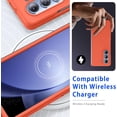 thumbnail image 6 of for Samsung Galaxy Z Fold 4 Case,Slim & Military-Grade Protection Phone Case,Hard PC Shockproof Protective Phone Orange 20-zfold4-06, 6 of 14