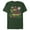 Dark Green, variant on Men's Elf Christmas Cheer Loud Singing Graphic Tee Dark Green X Large