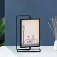 thumbnail image 4 of GUOOL Photo Frame Cards Display Stand Holder Ornament Glass Front Rotating Photo Frame Black 23x15.5cm, 4 of 9