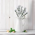 thumbnail image 6 of SMKE latex touch,PE bouquet,artificial blooms,faux blooms,high quality,10 Heads Artificial Carnations Flowers White 16" Latex Touch PE Bouquet for Wedding Home Bridal Centerpiece Decor, 6 of 6