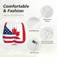 thumbnail image 4 of Bixox Women's USA Canada Flag pattern 2 in 1 Running Shorts - Lightweight Athletic Workout Gym Yoga Shorts Liner with Pockets - X-Large, 4 of 5