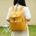 thumbnail image 6 of MKF Collection Angela Women Backpack, Handbag Purse For Travel and School Daypack Bag by Mia K - Mustard Yellow, 6 of 7