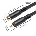 thumbnail image 4 of Bearachild Cable de extensión de Audio a hembra, elegante, Flexible, trenzado, reducción de ruido, HiFi, TV, DVR, Subwoofer, extensor de Cables de audio/vídeo 3 metros, 4 of 6