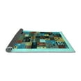 thumbnail image 2 of Ahgly Company Indoor Rectangle Abstract Light Blue Contemporary Area Rugs, 2' x 4', 2 of 4