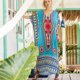 thumbnail image 2 of TEELYNN, vestidos maxi caftán de rayón con estampado floral étnico, vestido de playa de verano, vestido bohemio con abertura lateral, vestidos sueltos para mujer, vestido, 2 of 5