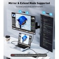 thumbnail image 3 of USB-C to  Cable 6Ft [4K@60Hz] High-Speed USB Type C to  2.0 Braided Cord ( 3/4 Compatible) for  15 Series,  Pro/Air,  Pro,  S8 to S23, 3 of 7