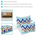 thumbnail image 2 of Sunnydaze 12" x 20" Chevron Bliss Polyester Lumbar Outdoor Pillow Cover, 2 Count, 2 of 7