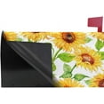 thumbnail image 3 of Coolnut Mailbox Cover Watercolor Sunflowers On White Post Mail Box Cover Magnetic Mail Wraps Cover Oversize 25.4" L x 20.78" W, 3 of 5