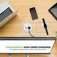 thumbnail image 2 of TOPGREENER Desktop Power Grommet with 60W PD Fast Charging USB C, GaN Desk Grommet for MacBook, 2 USB-A Ports and Duplex Receptacles, 3” Diameter Power Grommet, TTRP48APD60-W, White, 2 of 7