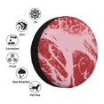 thumbnail image 4 of Goofa Striped Meat Pattern Universal Tire Cover for Jeep, SUV, Truck, and Trailer – Waterproof, UV-Resistant,Easy to Install, Fits 14"-17" Tires-17 inch, 4 of 6