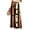 Yellow, variant on WTOBBY Women's Casual Wide Leg Pants Stretch Belt Pocket Halloween Print Adjustable Tie Elastic Waist Trousers for Halloween and Autumn Wear,Beige L