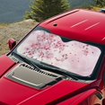 thumbnail image 5 of Xixirimido Car Windshield Sun Shade Foldable Sun Visor for Front Window Sunshade Universal Fit Most Truck SUV Vans Car Interior Accessories, Pink Butterfly Cherry Blossom, 5 of 8