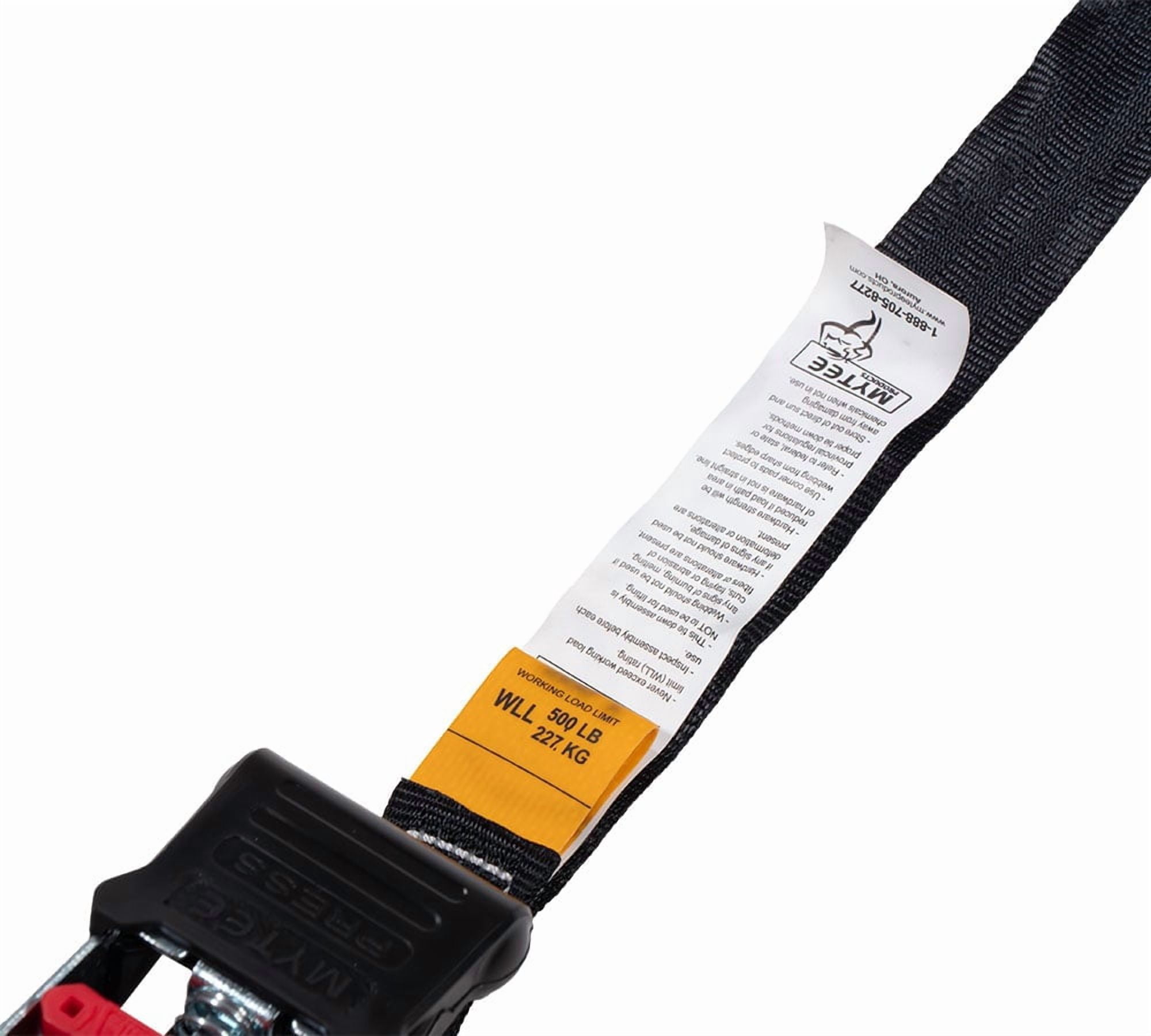 4 Auto Retract NO-RATCHETING Ratchet Straps | 1" x 12' Retractable Ratchet Straps with Coated S Hook Tiedowns for Motorcycles, ATVs, Bikes: Tight & Secure Pickup Trailer Tie-Down