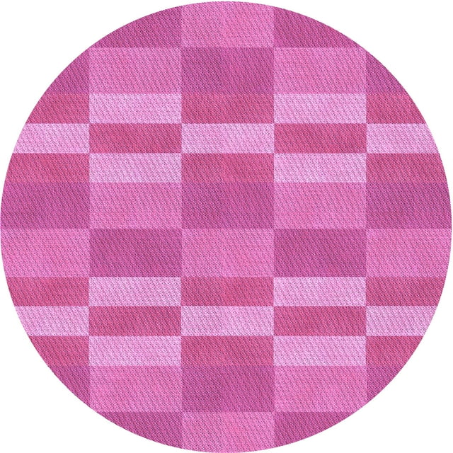 Ahgly Company Tapis d'Intérieur Lavable en Machine Carré Violet Transitionnel, 3 Pieds Carré