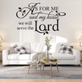thumbnail image 1 of Adhesivo mural «As for Me and My House We Will the Lord», 1 of 3