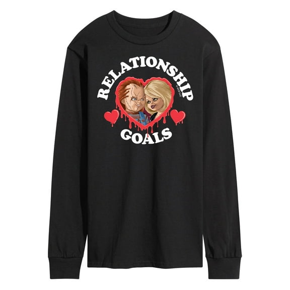 Chucky - Bride of Chucky Valentine Relationship Goals - Men's Long Sleeve T-Shirt