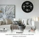 thumbnail image 4 of Reloj de pared de 12 pulgadas Bewildely con puntero que No hace tictac decorativo moderno para sala de estar Negro HA082810-03, 4 of 6