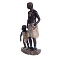 thumbnail image 1 of Figuras de resina de estilo Escritorio Humano Decorativo Coleccionable de mesa Estatua africana Escultura para decoración Oficina Sala Sunnimix Escultura Africana, 1 of 8
