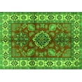 thumbnail image 1 of Ahgly Company Indoor Rectangle Geometric Green Traditional Area Rugs, 2' x 5', 1 of 1