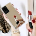 thumbnail image 6 of for Galaxy S20 Plus Mirror Makeup Case Cute for Girls Women Slim Ultra Thin Soft TPU Bumper Protective Cover Plating Mirror Luxury Fashion Case for Galaxy S20 Plus 6.7 inch Gold, 6 of 12