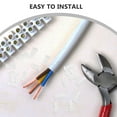 thumbnail image 2 of Raindrops 200 pcs  Nylon Car Fasteners White Plastic Rivets for Cars Auto Push Retainer Clips Car Panel Fasteners Bumper Retainer Clips Universal Car Clips, 2 of 8