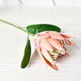 thumbnail image 5 of Artificial Flowers Fake Protea Cynaroides:Faux Protea Flower Arrangements,Silk Flowers for Home Decor Indoor Wedding Table Centerpieces,3pcs (Orange), 5 of 10