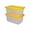 Clear & Yellow, variant on CX BLACK & YELLOW®, 27-Gallon Heavy Duty Clear Storage Container & Snap-Tight Lid, Clear & Yellow (14.3”H x 20.6”W x 30.6”D), Weather-Resistant, Stackable, See-Through Organization Tote [4 Pack]