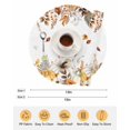 thumbnail image 6 of 15 Inch Round Placemats Set of 6, Fall Grey Orange Non Slip Heat Insulation PP Table Mats, Thanksgiving Pumpkins Brown Maple Leaf Washable Place Mats for Kitchen Dining Party Table Decor, 6 of 7
