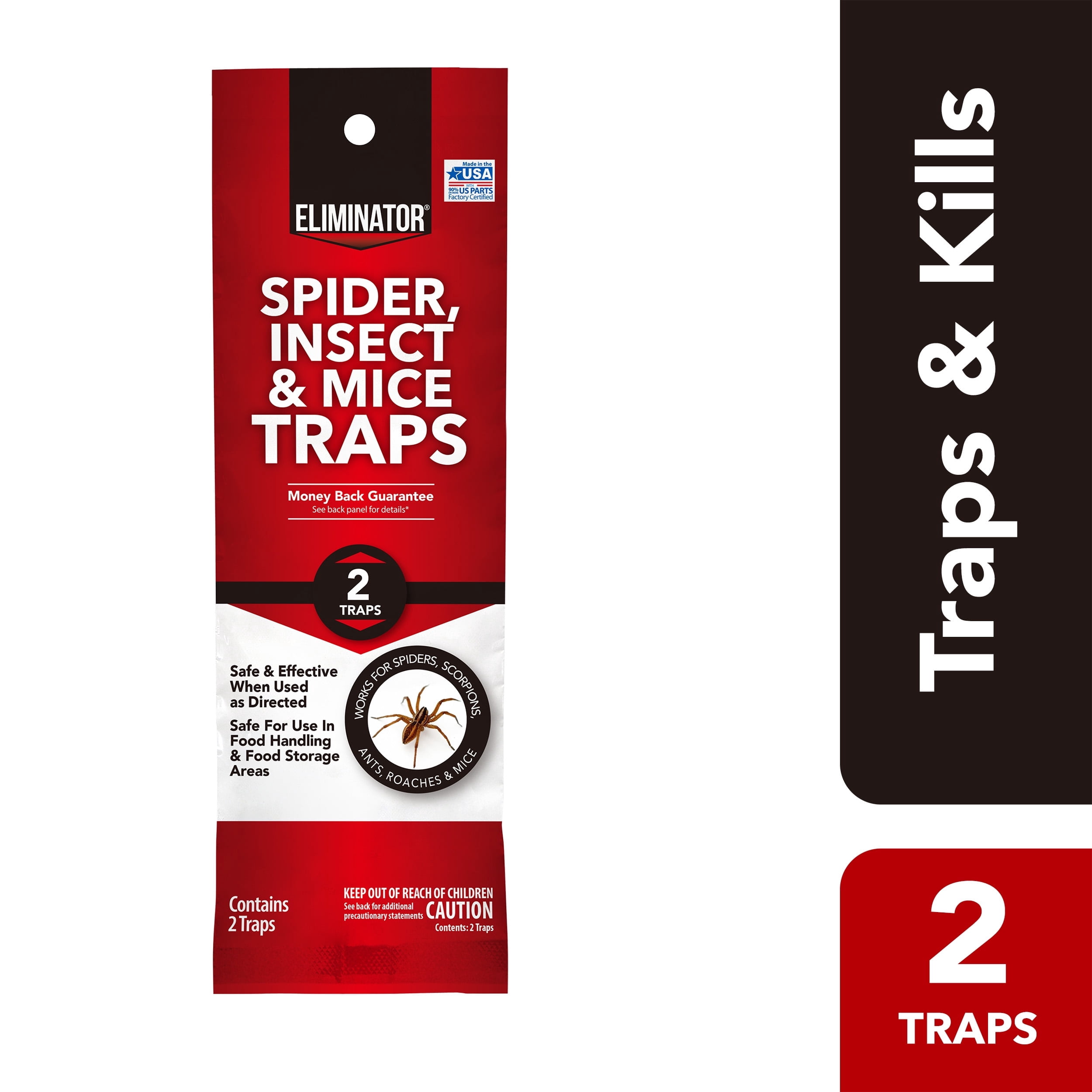 (3 pack) Eliminator Single Use Spider & Insect Traps, 2 Count