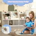 thumbnail image 5 of 5-Tier Kids Bookshelf with Curtain - Toy & Book Organizer for Nursery, Living Room & Kids Room (White), 5 of 10