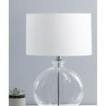 thumbnail image 4 of 16"W x 9"H White Linen Hardback Shallow Drum Lampshade, 4 of 4