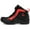 Black red, variant on Women's winter heightening platform motorcycle riding boots and moto shoes,White and black,36
