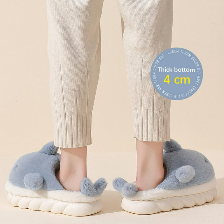 Men's Letter Graphic Cotton Comfortable Non-slip Slippers Warm Cozy Slides  For Indoor Bedroom, Winter