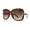 thumbnail image 2 of Womens 1990s Oversize Butterfly Designer Sunglasses Tortoise, 2 of 4